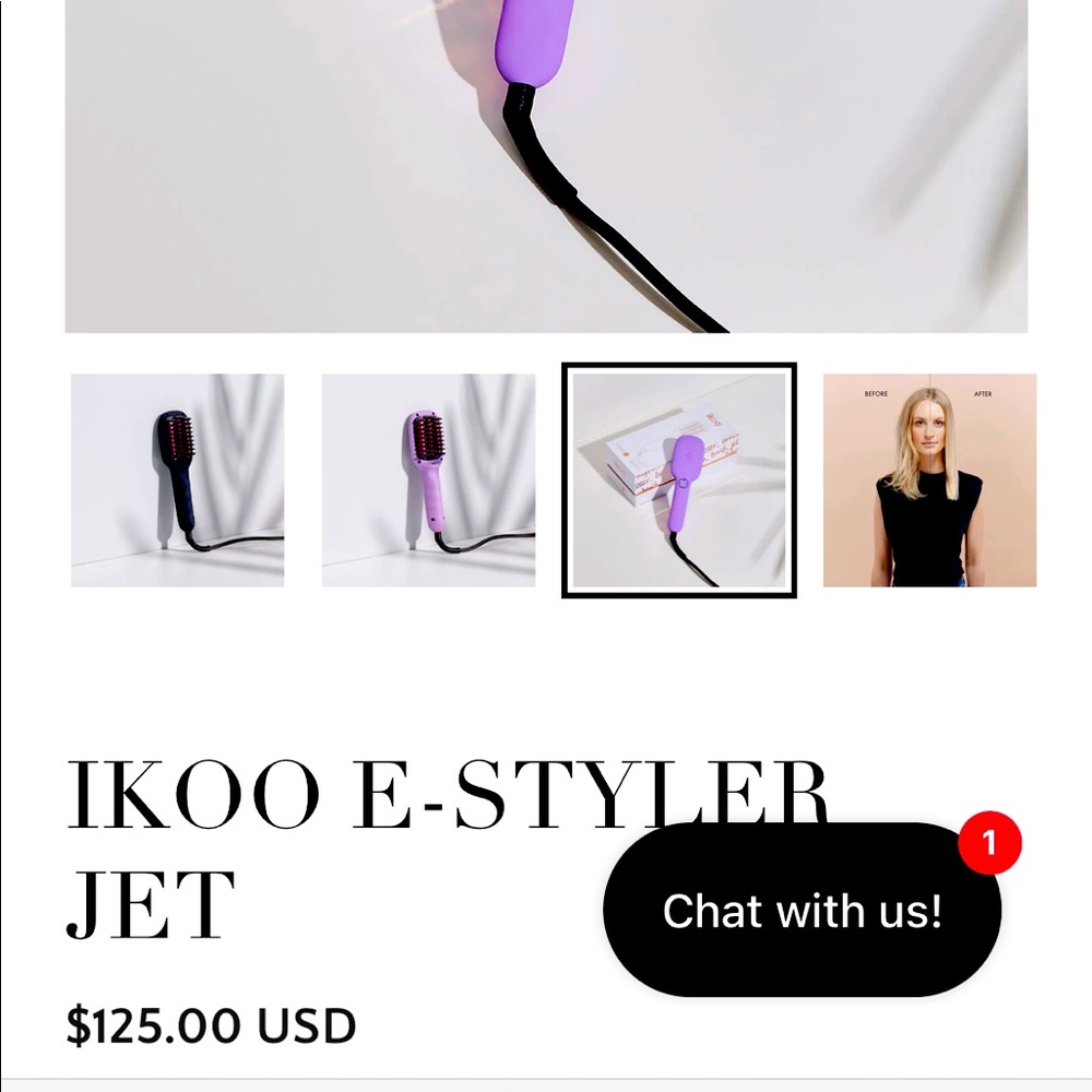 Brand new ikoo straightening brush